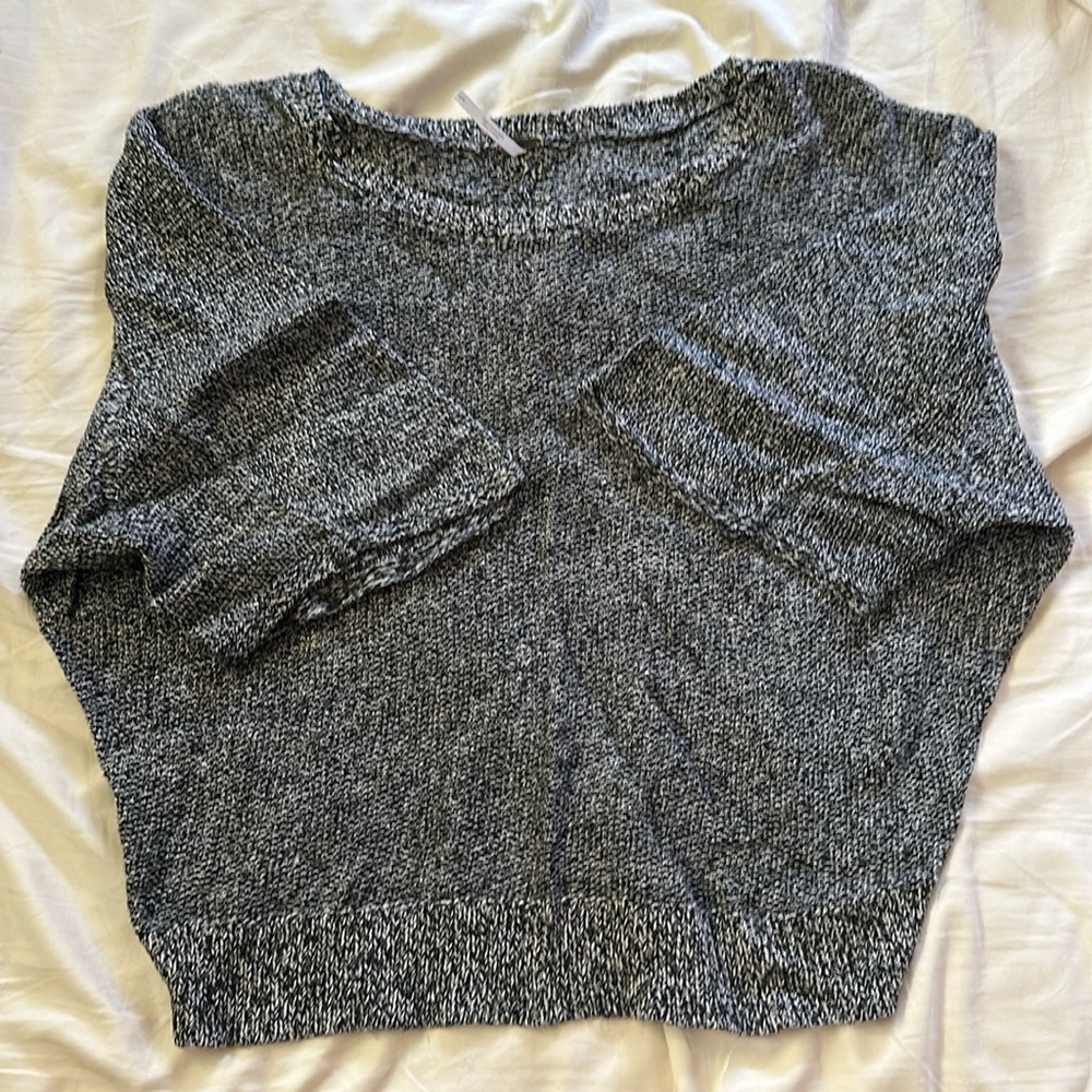 Free People Open Back Knitting Tee
